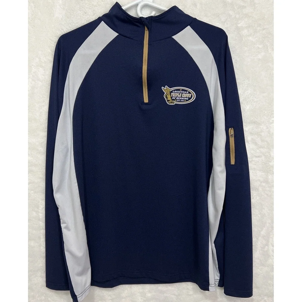 Ventures‎ Endurance Louisville Triple Crown of Running Quarter Zip Pullover Navy